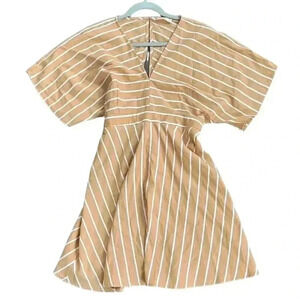 Altar'd State Kimono Sleeve Striped Skater Mini Dress Size M